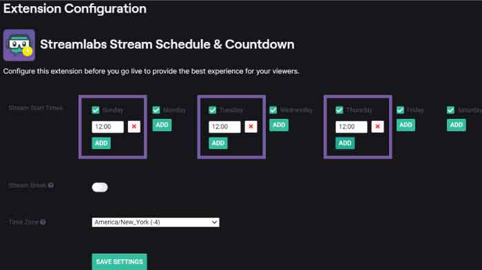 Configure SLOBS Countdown timer