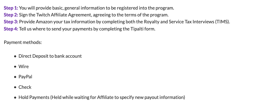 Twitch Affiliate Application Steps Twitch Affiliate Application Steps