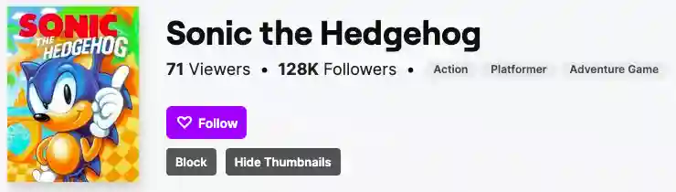 Sonic the Hedgehog Logo in Twitch