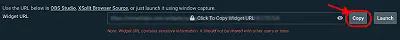 image showing where to copy the link for streamlabs goal widget