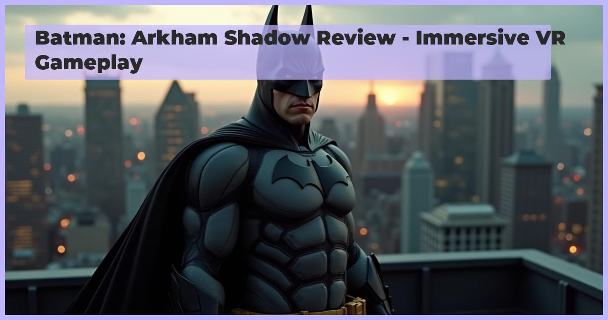 an image of A photorealistic image of Batman standing on a Gotham City rooftop at dusk, with the cityscape behind him, incorporating high-resolution textures and realistic lighting, composed to focus on Batman's determined expression, with a shallow depth of field to blur the background, and a mix of warm and cool tones to convey a sense of tension, in the style of professional photography.