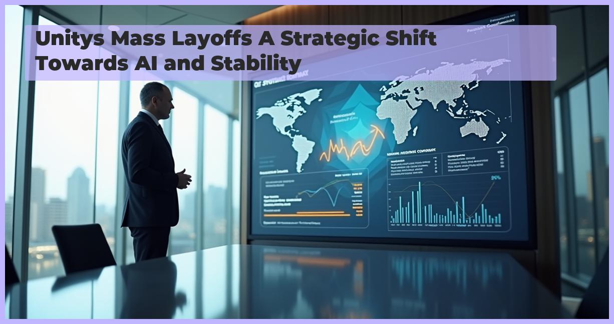 an image of A photorealistic image of a CEO standing confidently in a modern conference room, presenting a strategic roadmap on a large screen displaying AI and data analytics visualizations. The setting is a sleek, corporate environment with soft, natural lighting streaming through floor-to-ceiling windows. The composition emphasizes the CEO's determined expression and the detailed charts on the screen, with subtle reflections on the glass surface.