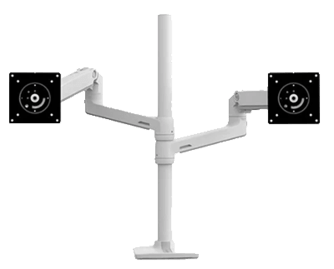 Ergotron LX Pro Dual Stacking Arm (white)